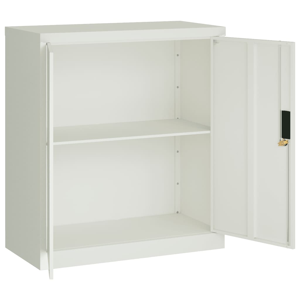 File Cabinet Light Grey 79x40x90 cm Steel